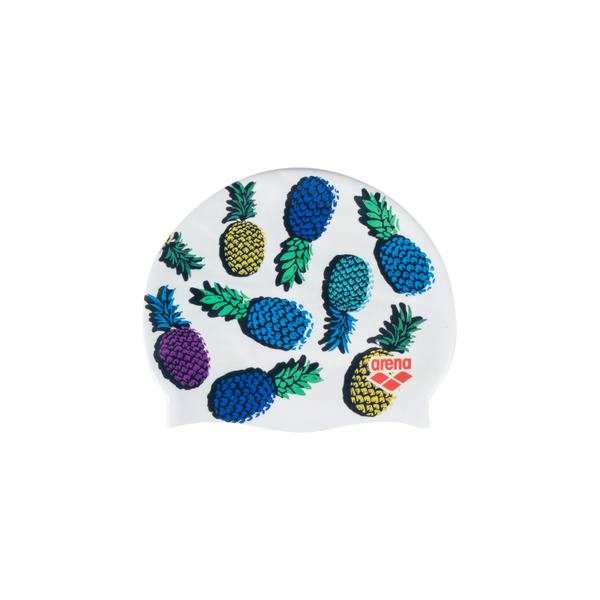 CUFFIA ARENA PISCINA SILICONE SWIM CAP CUFFIE NUOTO TROPICAL ANANAS