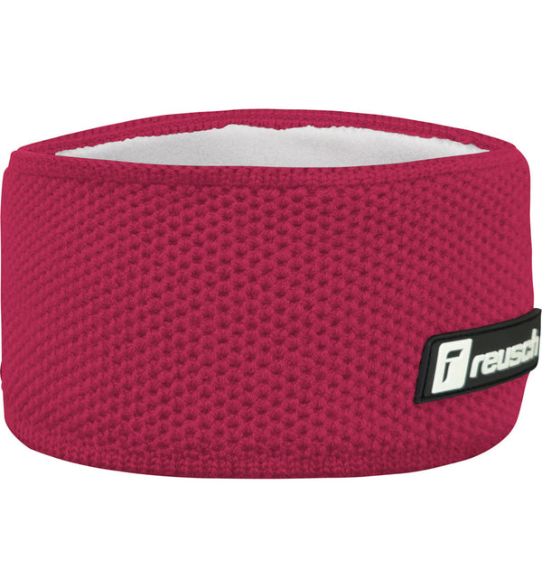 FASCE PARAORECCHIE REUSCH FASCIA CERVINO HEADBAND FODERA MORBIDA INTERNO PILE BIKING RED