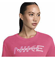 T SHIRT DONNA NIKE PRO MAGLIA CORTA CROP WOMAN ROSA