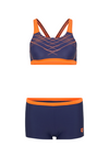 COSTUME BIKINI ARENA 2 PEZZI A FASCIA DONNA PISCINA NUOTO PROPOSAL BLU ARANCIO
