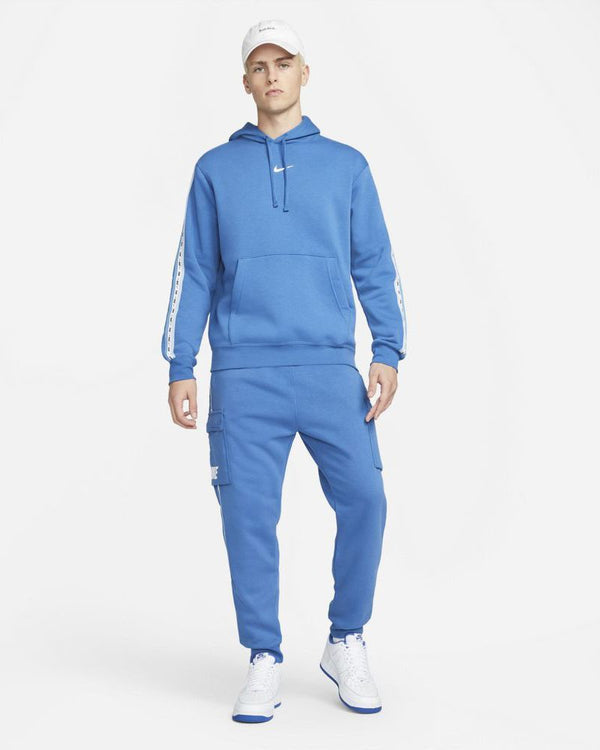 FELPA CON CAPPUCCIO NIKE UOMO BLU REPEAT