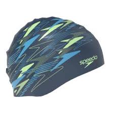 CUFFIA NUOTO SPEEDO PISCINA IN SILICONE DIGITAL PRINTED CAP NERA VERDE GIALLA