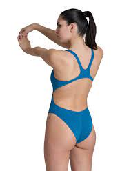 Costume Intero da Donna Arena Solid Swim Pro Nuoto Piscina Nero 2A24255