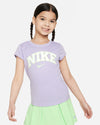 MAGLIA GONNA NIKE T-SHIRT MAGLIETTA E GONNA COMPLETO BIMBA BAMBINA JUNIOR