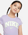 MAGLIA GONNA NIKE T-SHIRT MAGLIETTA E GONNA COMPLETO BIMBA BAMBINA JUNIOR