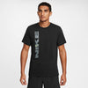 T SHIRT NIKE MAGLIA PALESTRA GYM SPORTSWEAR DRY-FIT UOMO NERA