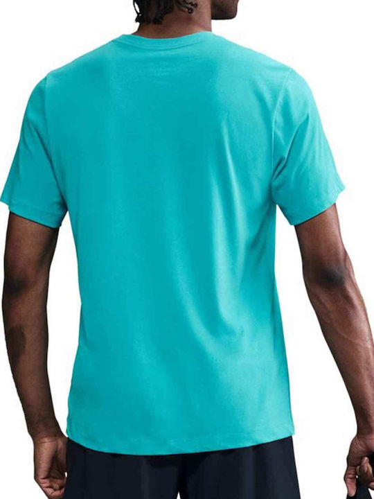 T SHIRT NIKE DRY-FIT MAGLIA UOMO SPORTSWEAR TRAINING RUN VERDE ACQUA
