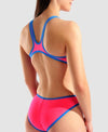 COSTUME ARENA DONNA ONE BIG LOGO COSTUME INTERO PISCINA ROSA FUXIA
