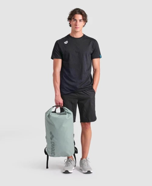 ZAINO SACCA ARENA BORSA PISCINA NUOTO DRY BACKPACK BIG LOGO VERDE