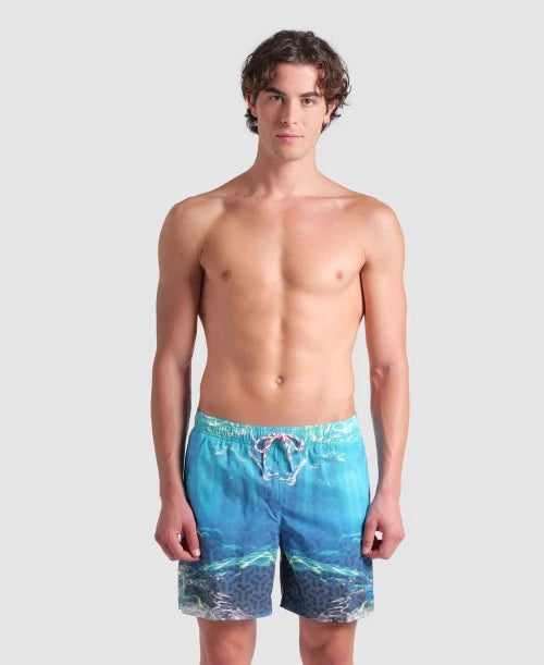 BOXER ARENA BAGNO MARE UOMO WATER PRINT MULTISTAMPA