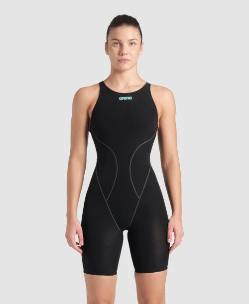 COSTUMONE ARENA POWERSKIN IMPULSO DONNA NERO WOMAN GARA PISCINA RACING OPENBACK