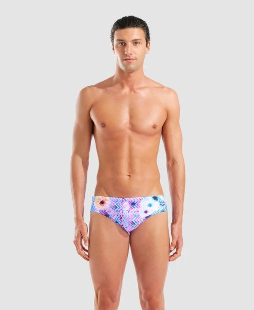 COSTUME ARENA UOMO NUOTO SLIP PISCINA BLURRED SWIM BRIEFS BLU