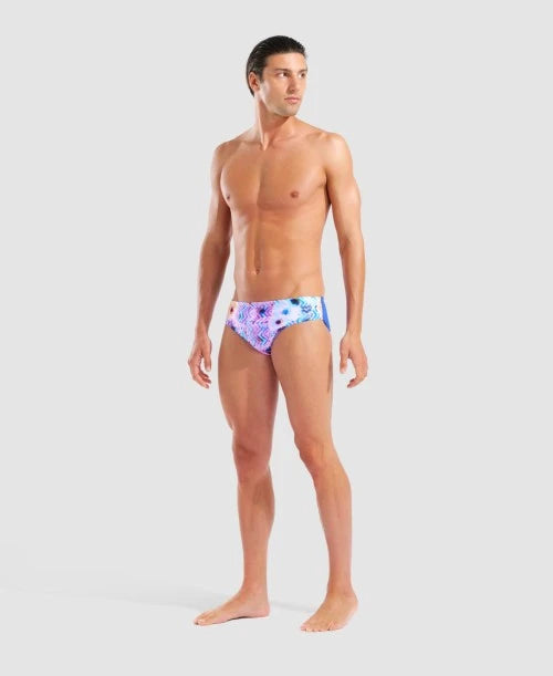 COSTUME ARENA UOMO NUOTO SLIP PISCINA BLURRED SWIM BRIEFS BLU