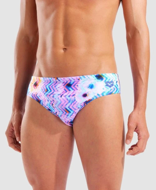 COSTUME ARENA UOMO NUOTO SLIP PISCINA BLURRED SWIM BRIEFS BLU