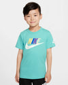 T SHIRT NIKE BIMBO BIMBA FUTURA EVERGREEN MAGLIETTA AZZURRA