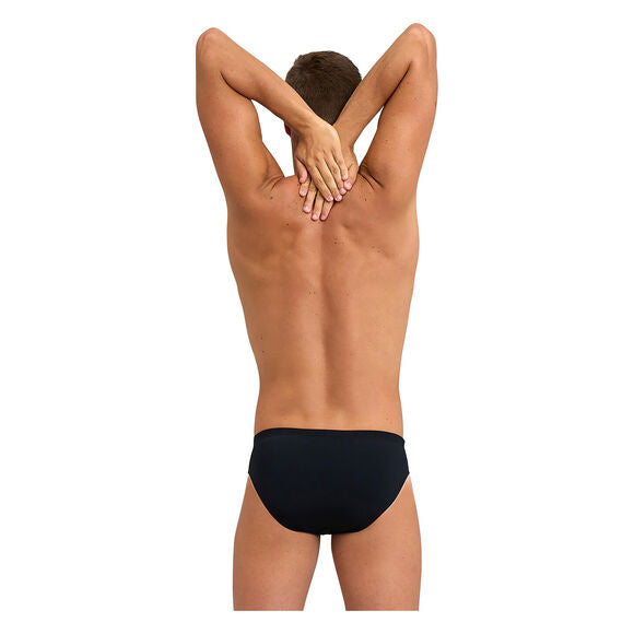 COSTUME ARENA UOMO SLIP NUOTO PISCINA NERO ARANCIO BRIEF