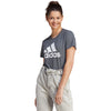 T SHIRT ADIDAS ESSENTIALS MAGLIETTA DONNA RUNNING GRIGIA