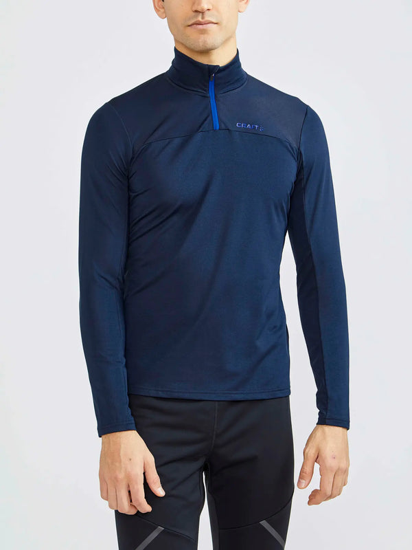 FELPA CRAFT TERMICA TRAINING UOMO GIACCA CORE GAIN MIDLAYER BLU