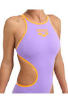 COSTUME ARENA DONNA ONE BIG LOGO COSTUME INTERO PISCINA LILLA