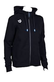 FELPA ARENA TUTA DONNA TRAINING ZIP E CAPPUCCIO BLU PANEL