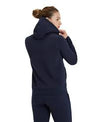 FELPA ARENA TUTA DONNA TRAINING ZIP E CAPPUCCIO BLU PANEL