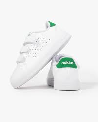 SCARPE BIMBO BIMBA ADIDAS ADVANTAGE CHILDREN CON STRAPPI BIANCO VERDE