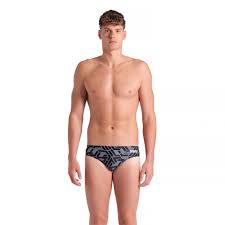 COSTUME ARENA UOMO SLIP PISCINA ESCAPE SWIM BRIEFS GRIGIO NERO BIANCO