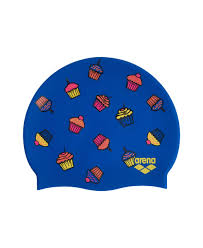 CUFFIA PISCINA ARENA NUOTO SILICONE SWIM CAP CUFFIE FANTASIA CUPCAKES