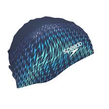 CUFFIA NUOTO SPEEDO PISCINA IN SILICONE DIGITAL PRINTED CAP BLU VERDE AZZURRO