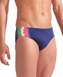 COSTUME ITALIA ARENA UOMO SLIP BRIEF FIN NUOTO PISCINA BLU ITALY