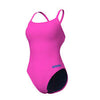 COSTUME ARENA DONNA INTERO PISCINA CHALLENGE SOLID SPALLINA STRETTA SHOCKINK PINK