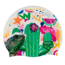 CUFFIA ARENA CACTUS SILICONE SWIM CAP CUFFIE PISCINA NUOTO