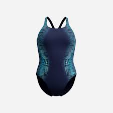 COSTUME DONNA PISCINA SPEEDO NUOTO INTERO MEDALIST CON STAMPA DIGITALE BLU