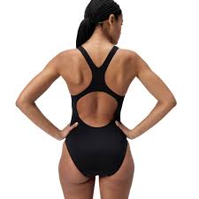 COSTUME DONNA PISCINA SPEEDO NUOTO INTERO MEDALIST CON STAMPA DIGITALE NERO