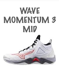 SCARPE PALLAVOLO MIZUNO MOMENTUM 3 MID BIANCHE VOLLEY