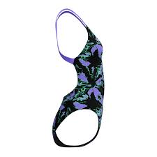 COSTUME DONNA PISCINA SPEEDO NUOTO INTERO LEADERBACK CLUB TRAINING FLORAL