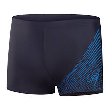 BOXER UOMO SPEEDO ECO MEDLEY LOGO BLU COSTUME ALTO