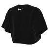 T SHIRT DONNA NIKE CROP SWOOSH FASCHION MAGLIA WOMAN CORTA NERA