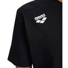 MAGLIA ARENA TEAM T-SHIRT PANEL NUOTO TRAINING BLACK NERA
