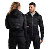GIACCA ARENA JACKET UNISEX TRAINING ZIP E CAPPUCCIO PIUMINO NERA
