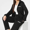 TUTA DONNA FELPA + PANTA ADIDAS ORIGINALS ESSENTIALS GIACCA NERA
