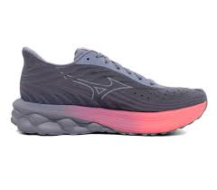 SCARPE RUNNING MIZUNO WAVE SKYRISE 6 SCARPA CORSA DONNA GRIGIO ROSA