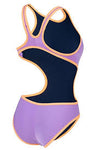 COSTUME ARENA DONNA ONE BIG LOGO COSTUME INTERO PISCINA LILLA