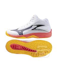 SCARPE VOLLEY MIZUNO WAVE THUNDER BLADE Z MID SCARPA PALLAVOLO BIANCA