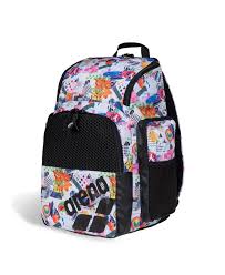 ZAINO ARENA BORSA PISCINA NUOTO ONE GO BACKPACK 35 LITRI COLLAGE