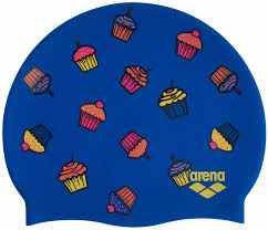 CUFFIA PISCINA ARENA NUOTO SILICONE SWIM CAP CUFFIE FANTASIA CUPCAKES