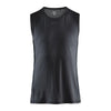 SLEEVELESS CRAFT ANTI-SWEAT MEN'S TANK TOP MAN TEE SPORTWEAR BLACK