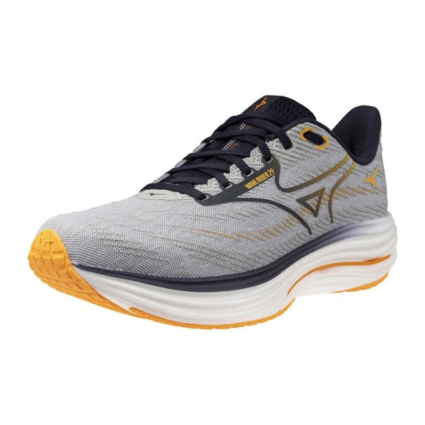SCARPE RUNNING MIZUNO WAVE RIDER 29 UOMO RUN GRIGIO ARANCIO BLU