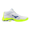 MIZUNO VOLLEY WAVE LIGHTING ELITE MID SCARPE PALLAVOLO BIANCA GIALLA