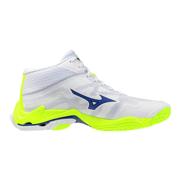 MIZUNO VOLLEY WAVE LIGHTING ELITE MID SCARPE PALLAVOLO BIANCA GIALLA